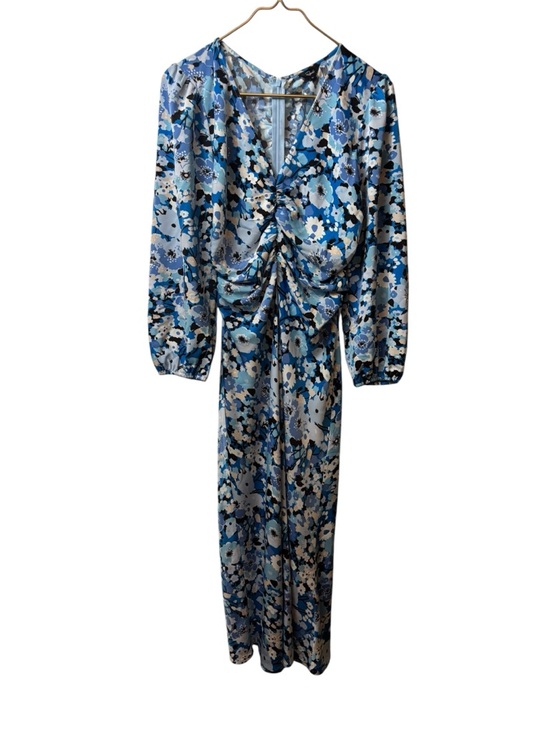 Rails Dresses & Skirts - Rails Blue Floral Midi Dress with Black Accents medium